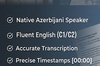transcribe and translate azerbaijani audio or video