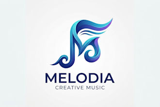 design a modern and creative musical note logo for your brand