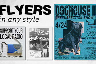 design a flyer for events, concerts, shows, and raves