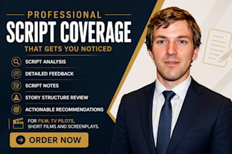provide professional script coverage screenplay feedback and notes industry