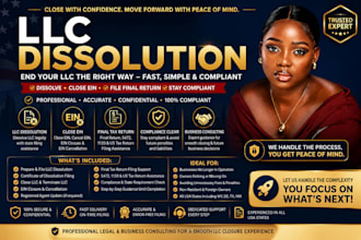 llc amendment,llc dissolution,llc reinstatement, terminate ein file final return