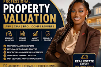 do property valuation, real estate comps, arv, cma, and bpo reports