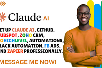 setup claude github hubspot zoho CRM gohighlevel lofty CRM fub slack zapier ads