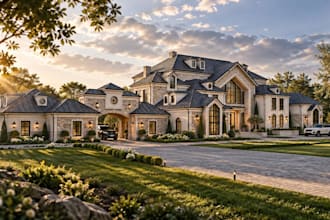 design and render house exterior and interiors