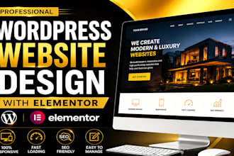design a modern and premium wordpress website using elementor pro