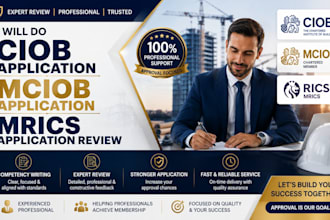 do ciob application, mciob application, mrics application review