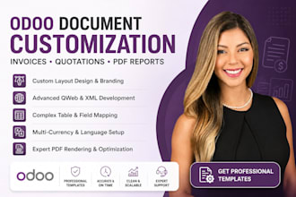 design odoo invoice quotation template customization pdf report design and setup