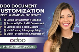 design odoo invoice quotation template customization pdf report design and setup