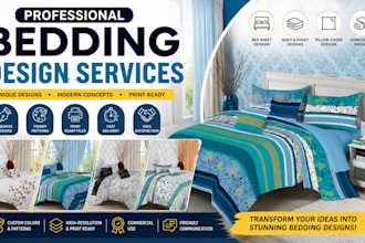 create professional bedding designs