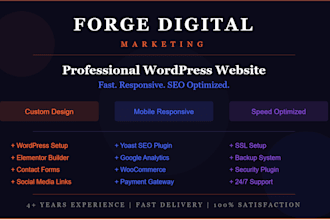 design a professional wordpress website for your business