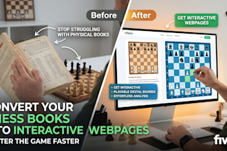 convert chess books into readable websites
