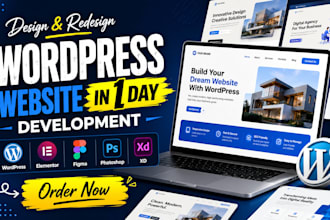 design or redesign wordpress website, landing page expert