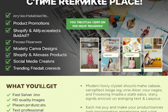 create pinterest ads and canva product designs