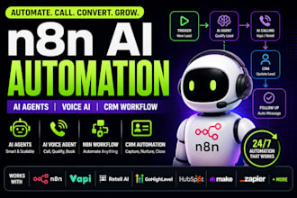claw n8n ai automation crm workflow ai voice agent ai lead calling vapi