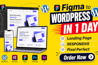 figma to wordpress conversion, responsive, fast loading
