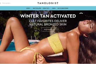 design wix tanning website tanning salon natural spray tan website