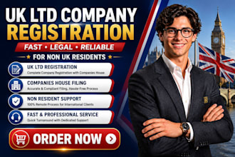 register UK ltd company for non UK residents fast
