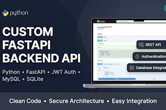 build a custom fastapi rest API