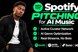 pitch your ai assisted music to relevant spotify active playlist