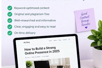 write SEO articles and blog posts