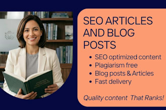write SEO articles and blog posts