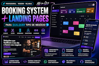 build a system with admin or landing pages