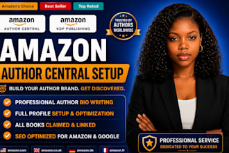 setup and optimize amazon author central profile for KDP authors