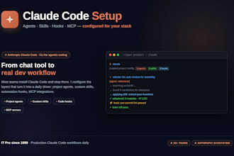 set up claude code with custom agents, skills and hooks for your dev workflow