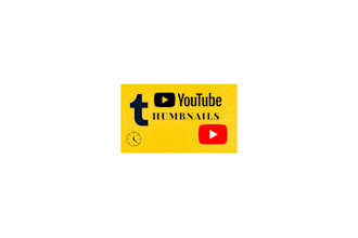 create modern and attractive youtube thumbnails