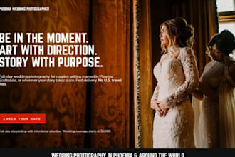 design wix wedding officiant website traditional wedding romantic wedding