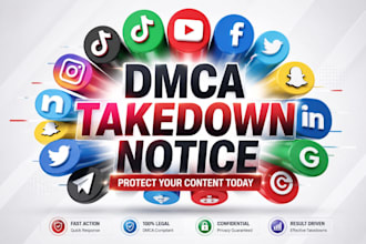 remove delete takedown instagram fb reddit telegram youtube tiktok under dmca