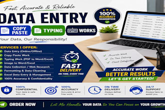 do fast data entry, copy paste, typing works