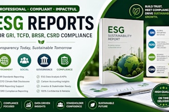handle esg reports for gri, tcfd, brsr, csrd compliance