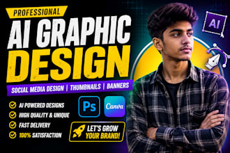 create  ai graphic design social media posts and thumbnails