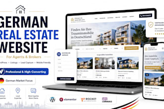build german real estate agent website in wordpress with idx mls integration