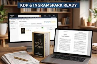do ebook formatting and book editing and KDP