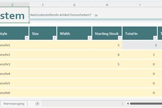 design professional excel barcode system and inventory tracker