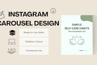 design instagram carousel posts in canva