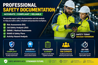 provide workplace risk assessment and safety documentation