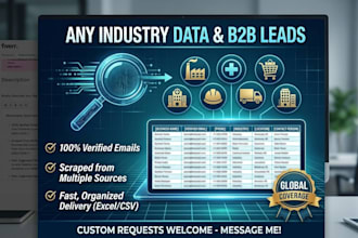 providing 5000 new potential clients in any field  including restaurants other