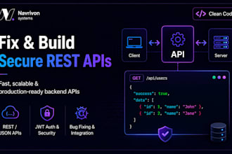 fix rest API errors and build secure backend apis
