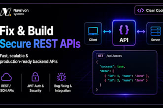fix rest API errors and build secure backend apis