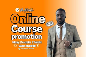 promote your online course on udemy, teachable, and thinkific to boost sales