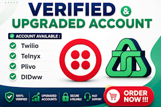 build verified and upgraded twilio or telnyx bulk sms
