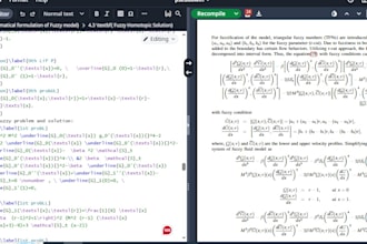 typeset mathematical equations in latex and overleaf