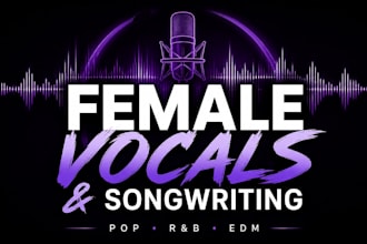 be your professional female singer songwriter female vocalist lyrics writer