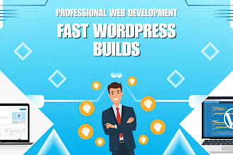 buid a fast wordpress website,full stack web and ai powered