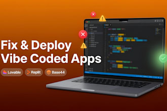 create fix deploy ai vibe coded app website