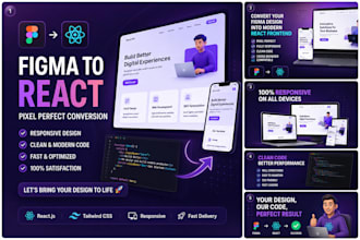 convert figma to react website