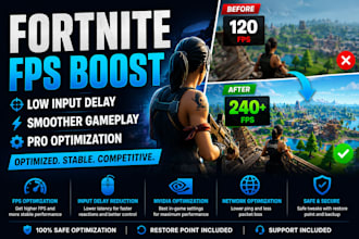 professionally optimize your PC for fortnite performance
